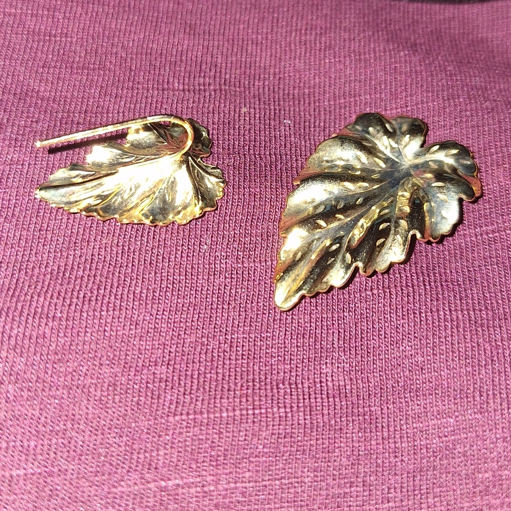 🍹Merlite tropical leaf earrings.